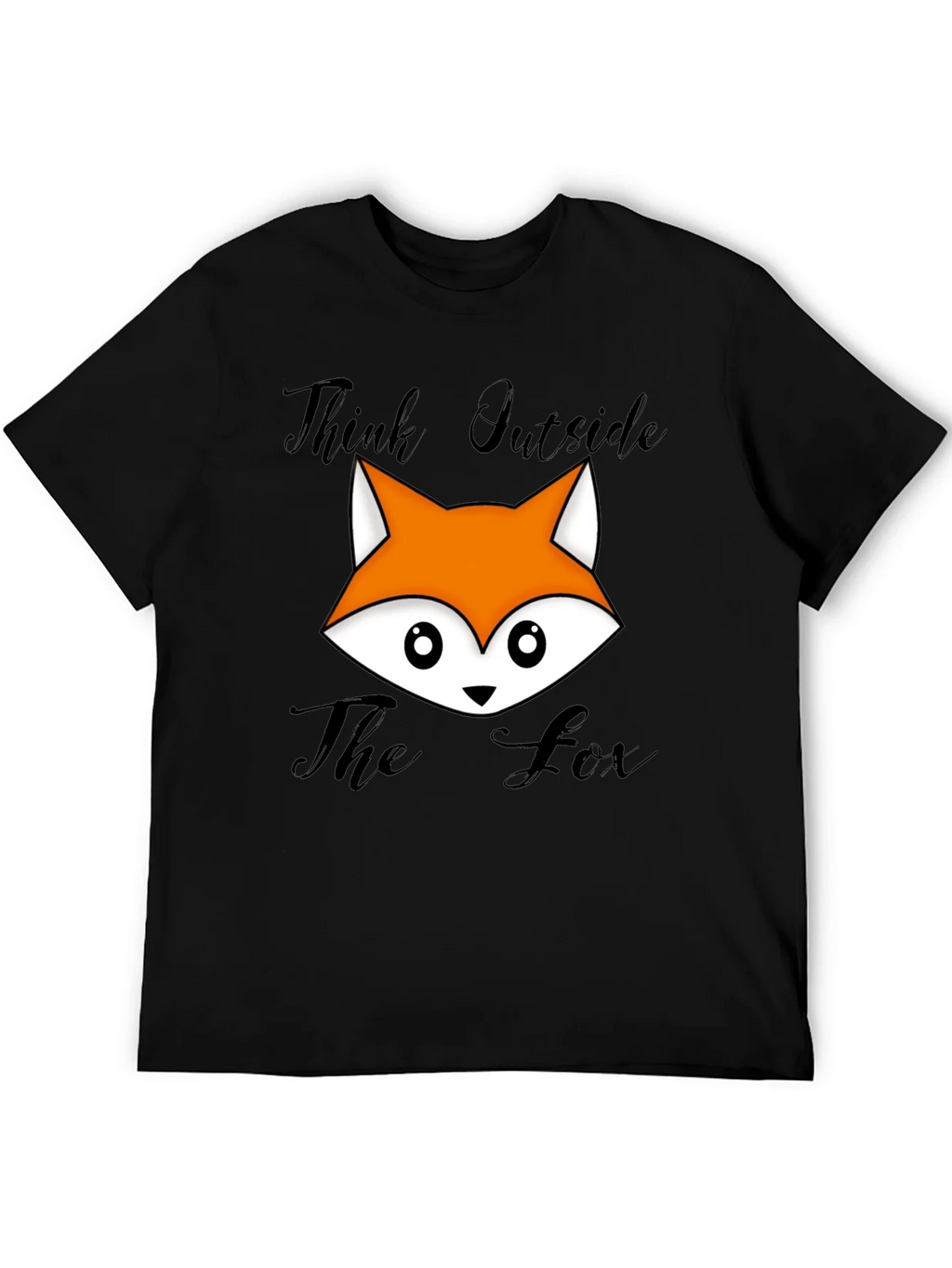 Think Outside The Fox Graphic T-Shirt - Black product image 5