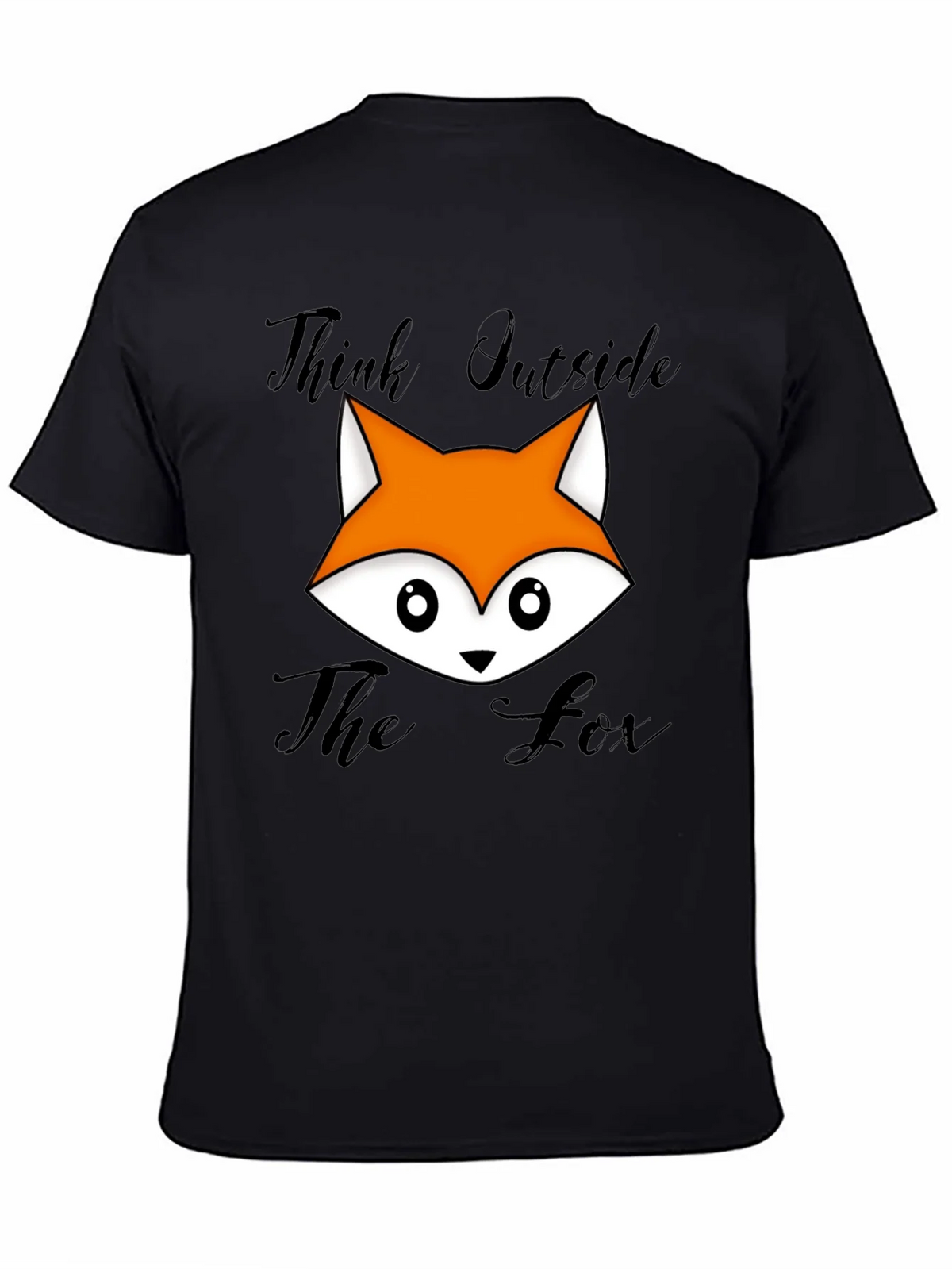 Think Outside The Fox Graphic T-Shirt - Black product image 4
