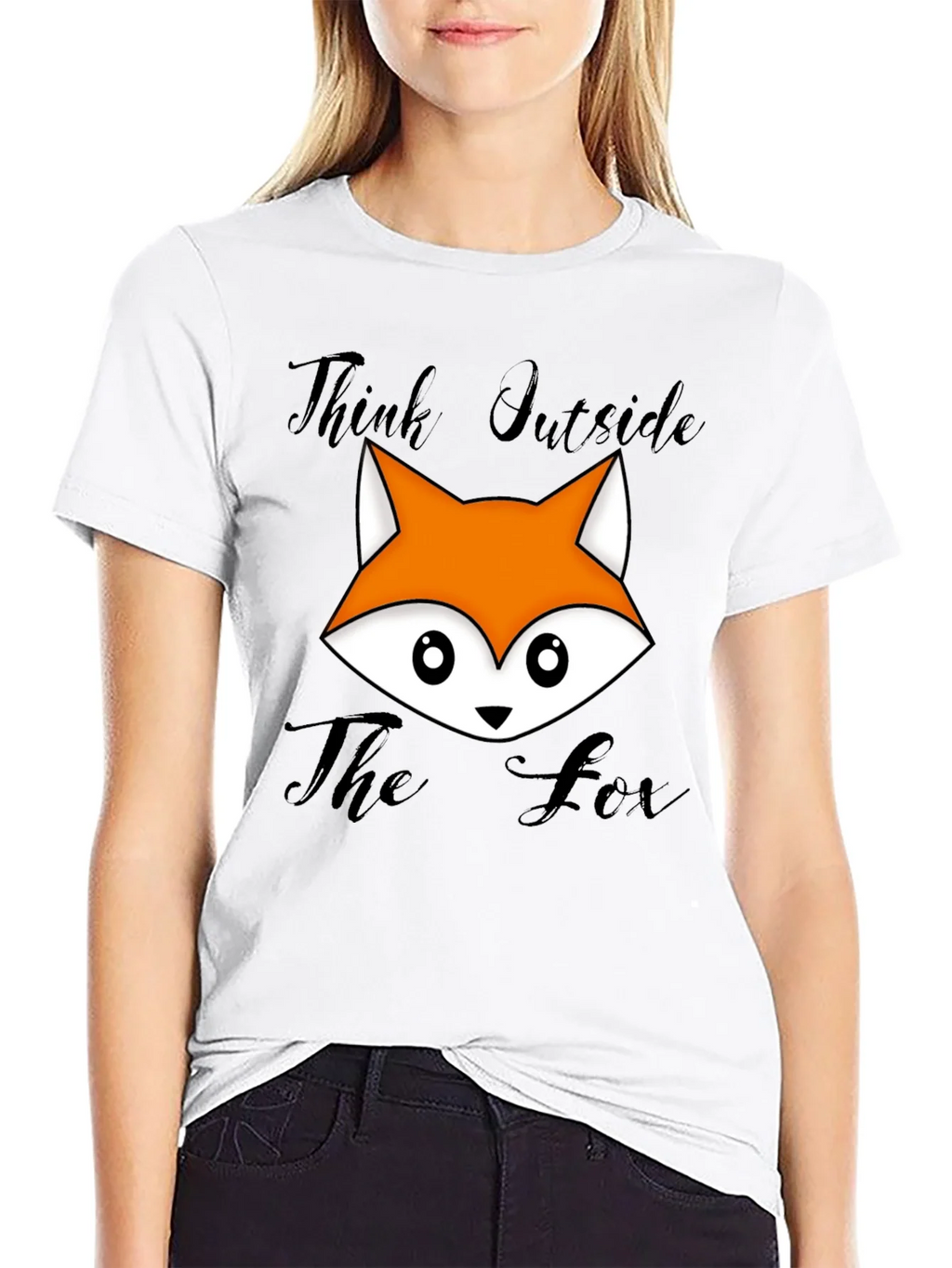 Think Outside The Fox Graphic T-Shirt - Black product image 8