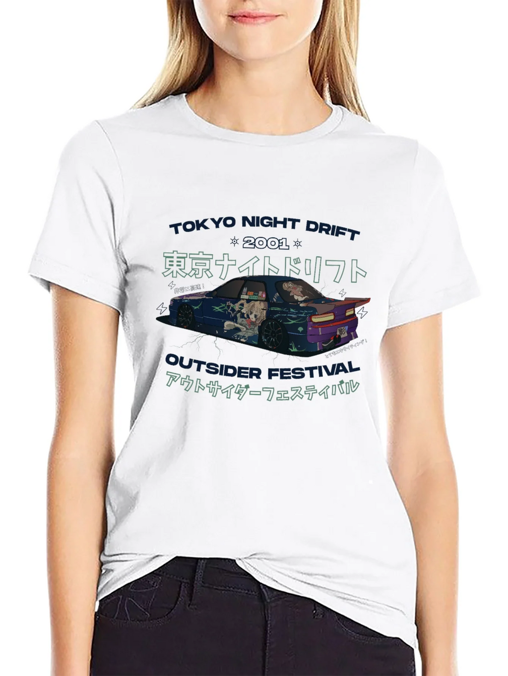 Tokyo Night Drift Graphic Tee - Outsider Festival product image 8