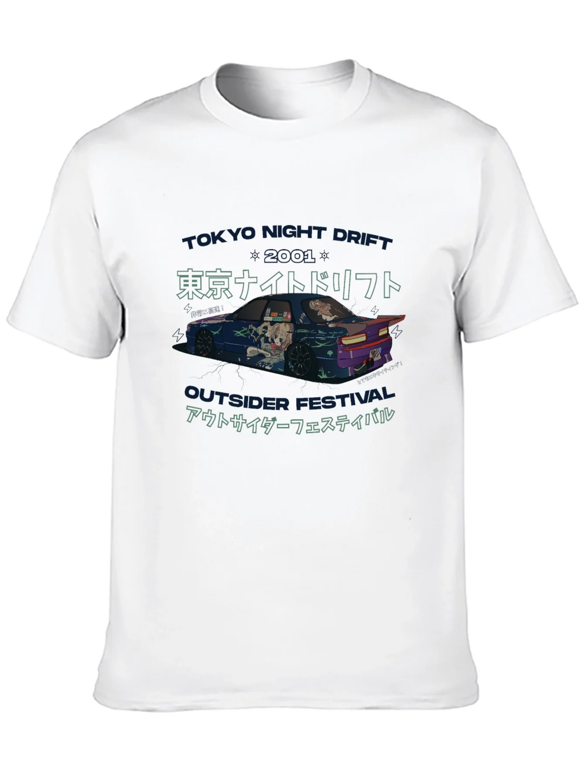Tokyo Night Drift Graphic Tee - Outsider Festival product image 9