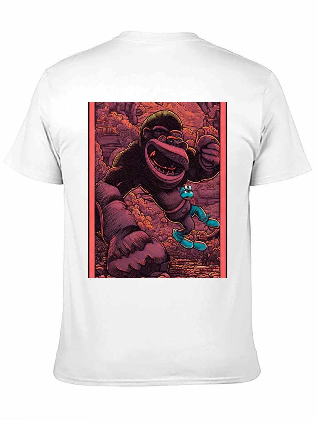 Cartoon Gorilla Graphic Tee - Black product image 6