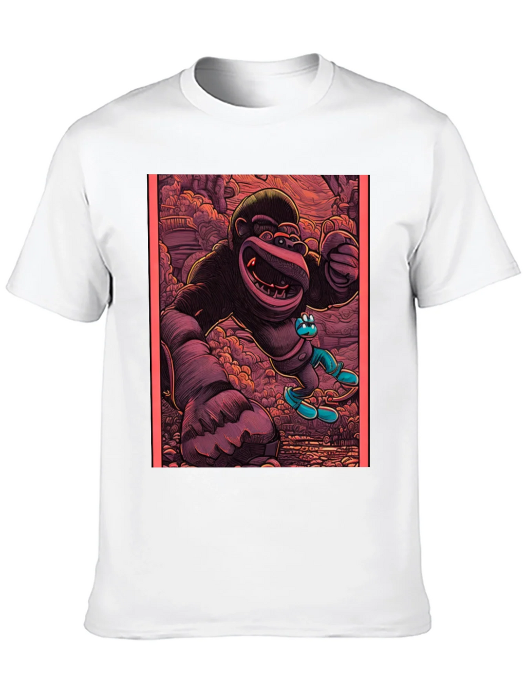 Cartoon Gorilla Graphic Tee - Black product image 5