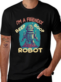 Friendly Robot T-Shirt: Beep Boop Style product image 1