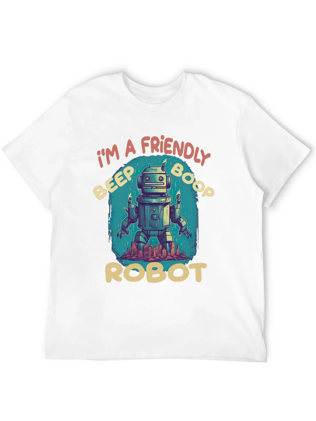 Friendly Robot T-Shirt: Beep Boop Style product image 8