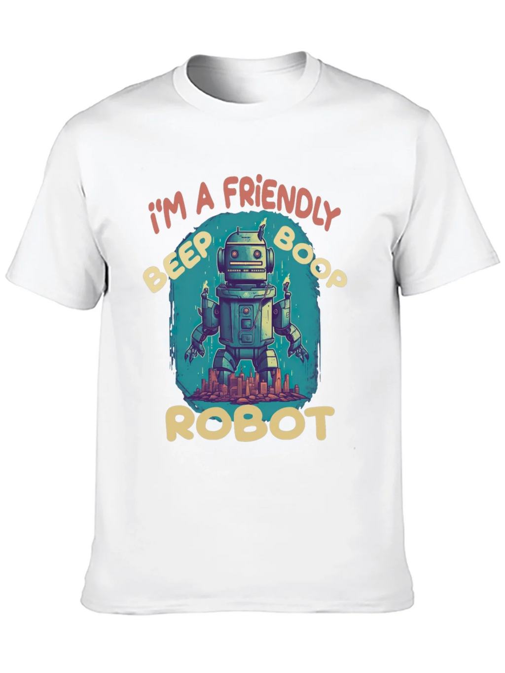 Friendly Robot T-Shirt: Beep Boop Style product image 6