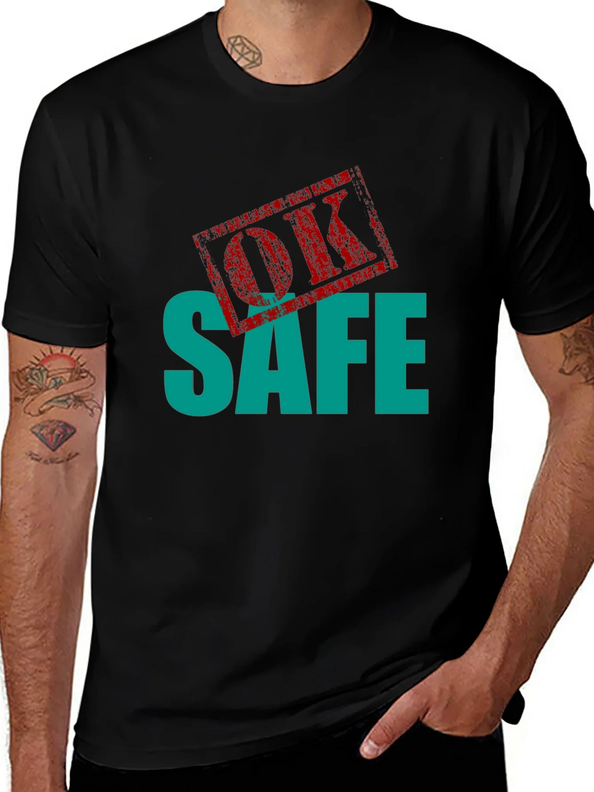 OK Safe Graphic Tee - Black product image 1