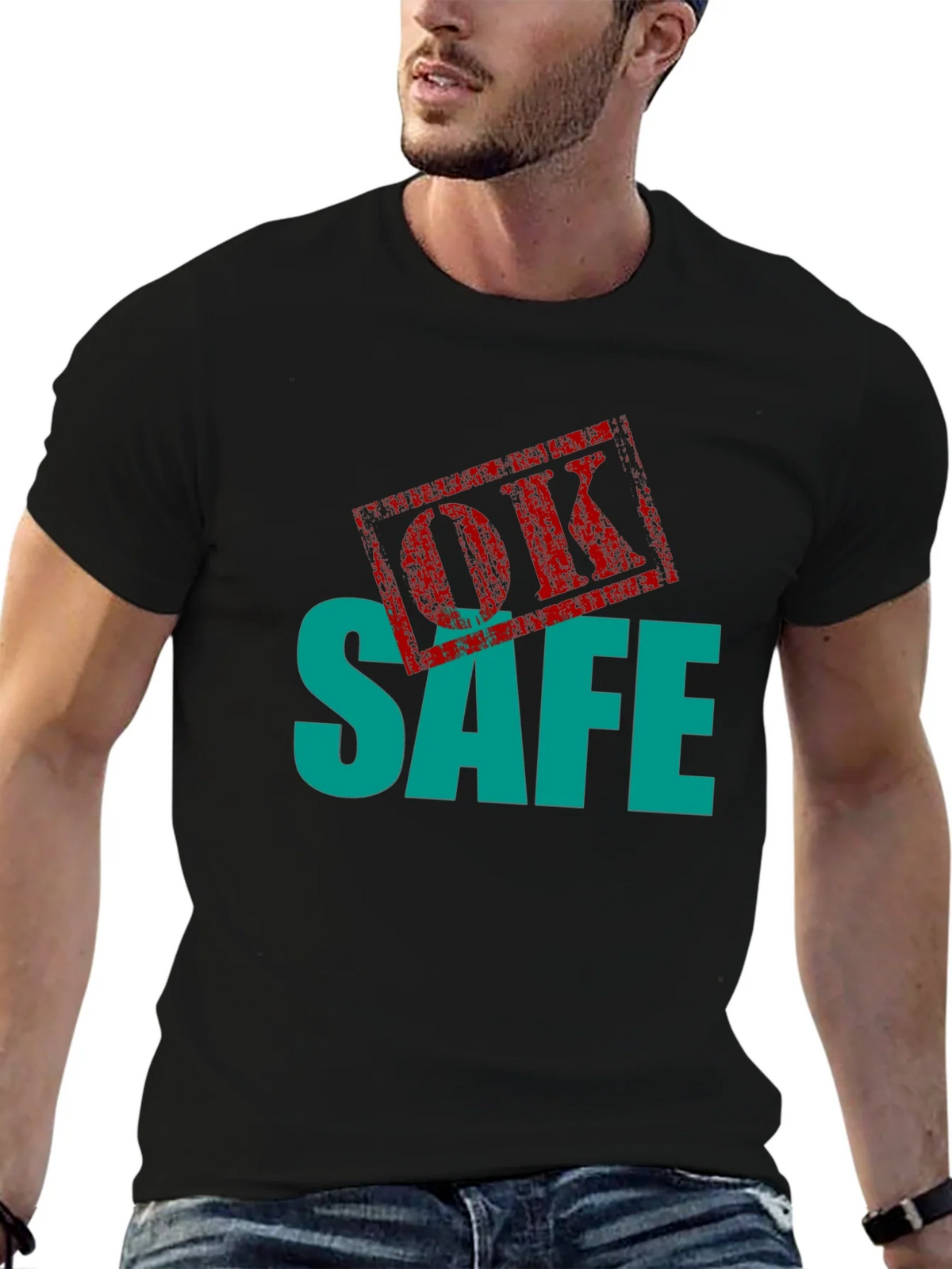 OK Safe Graphic Tee - Black product image 5