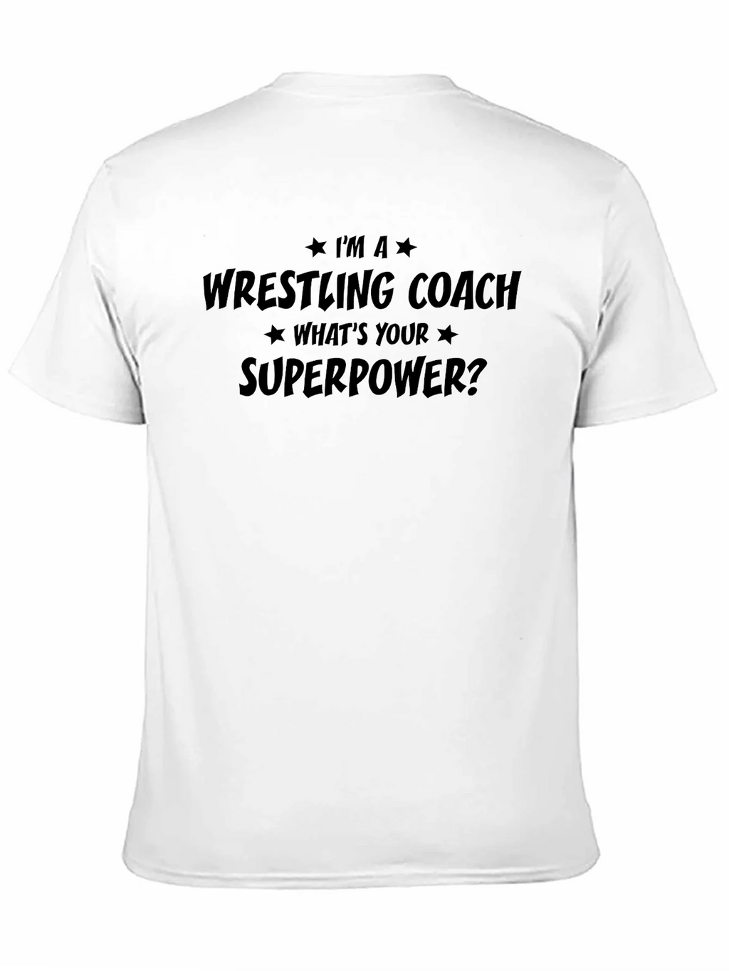 Wrestling Coach Superpower T-Shirt - Black Graphic Tee product image 10