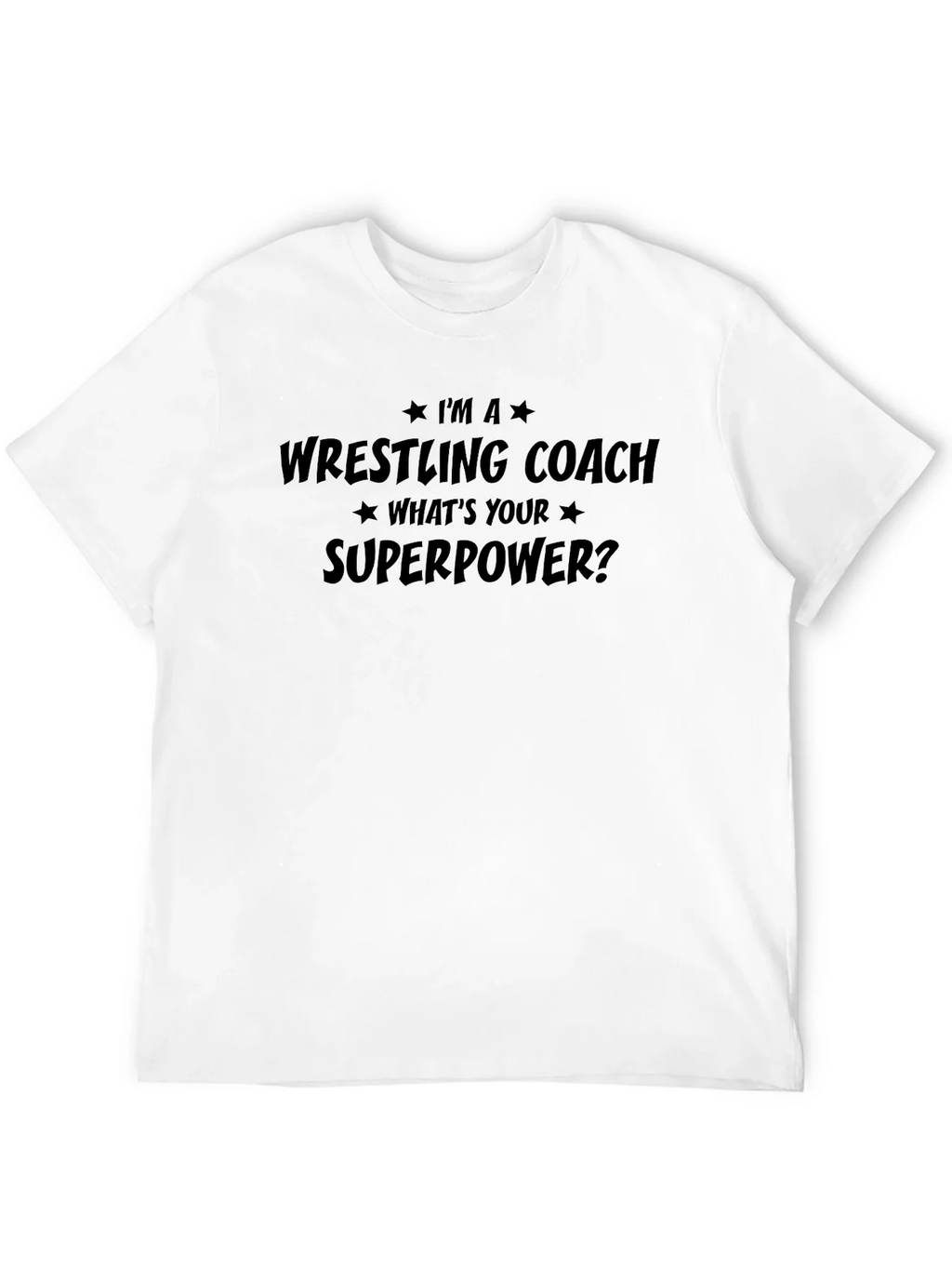 Wrestling Coach Superpower T-Shirt - Black Graphic Tee product image 11