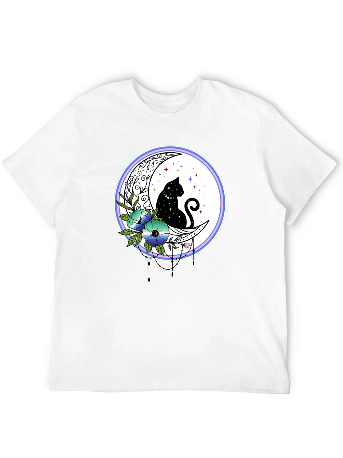 Celestial Cat on Moon T-Shirt product image 11