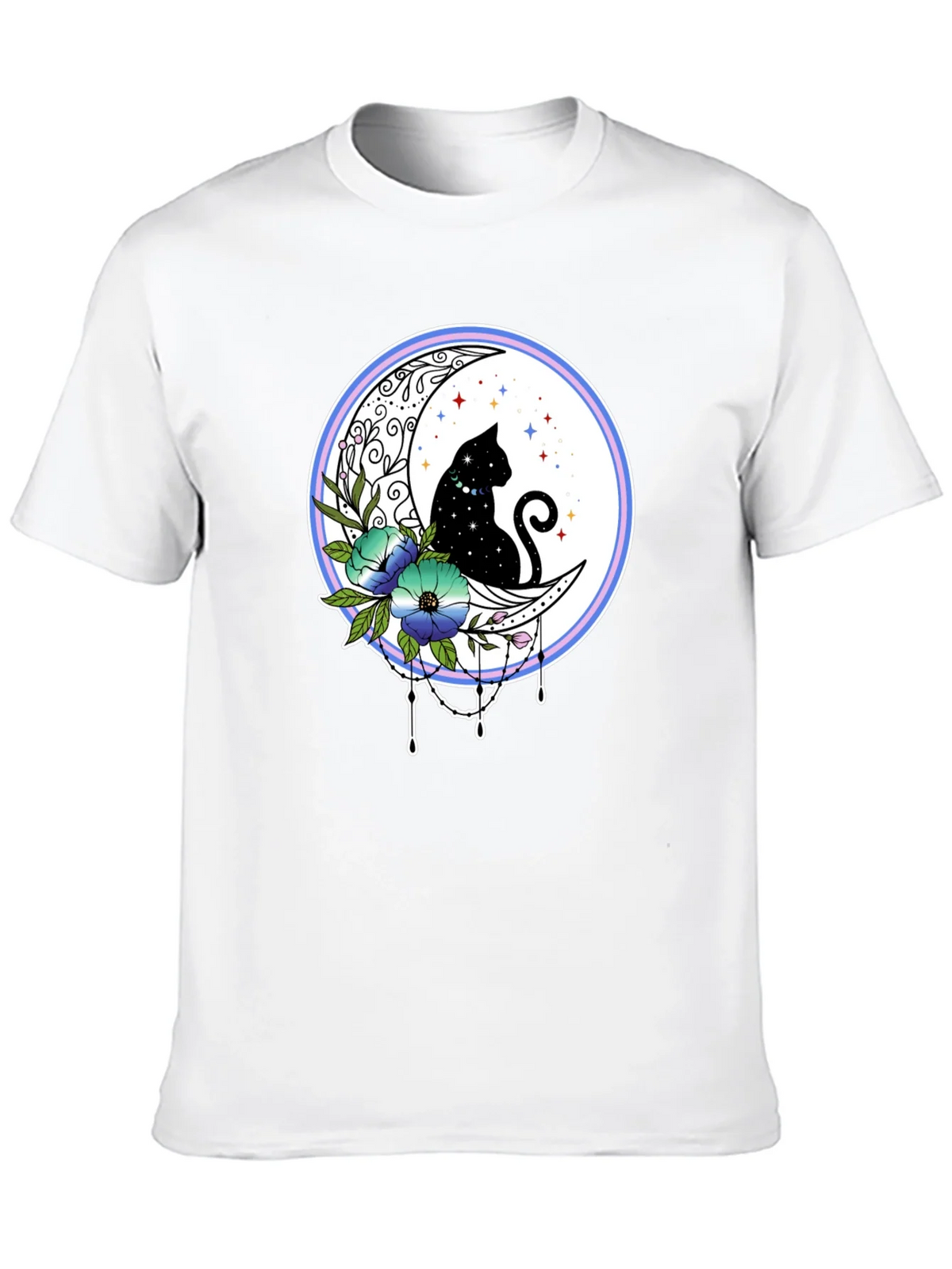 Celestial Cat on Moon T-Shirt product image 9