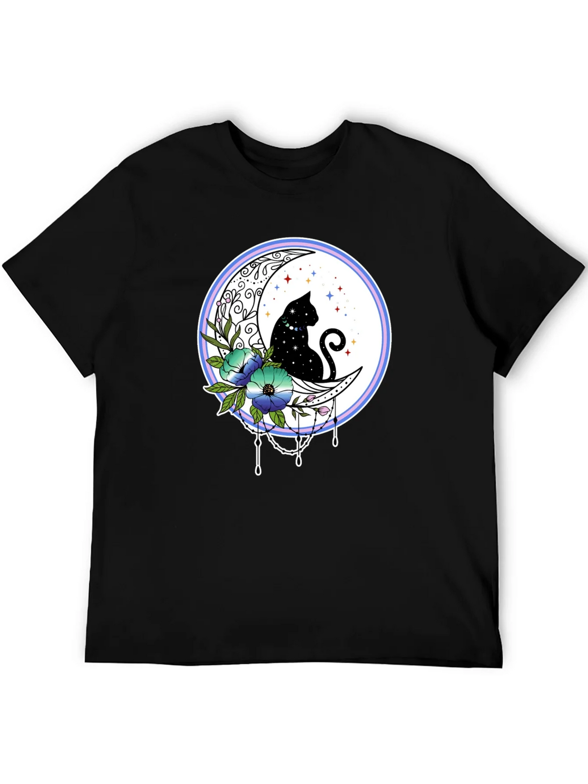 Celestial Cat on Moon T-Shirt product image 5