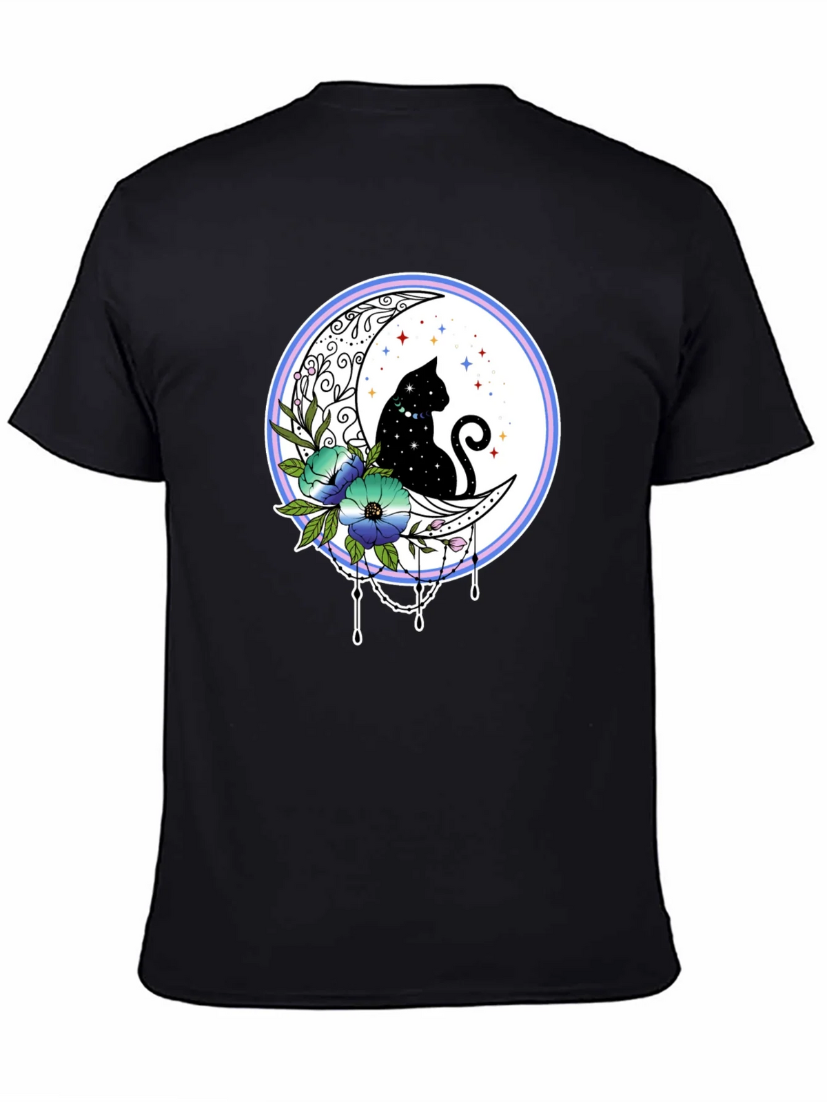 Celestial Cat on Moon T-Shirt product image 4