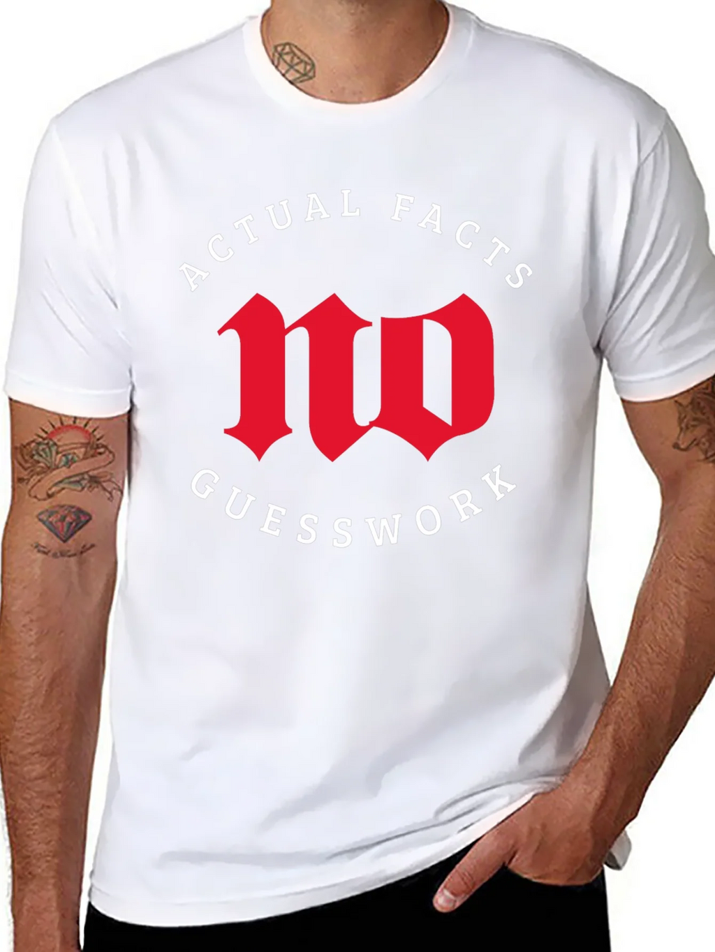 Actual Facts No Guesswork Graphic Tee product image 7