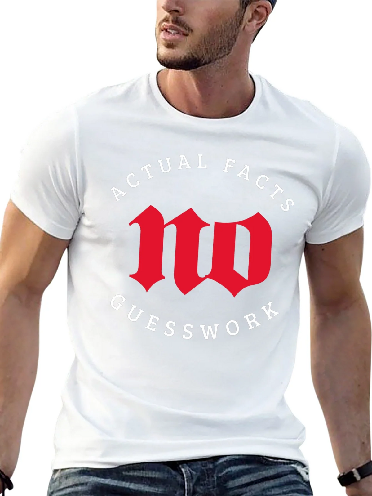 Actual Facts No Guesswork Graphic Tee product image 12