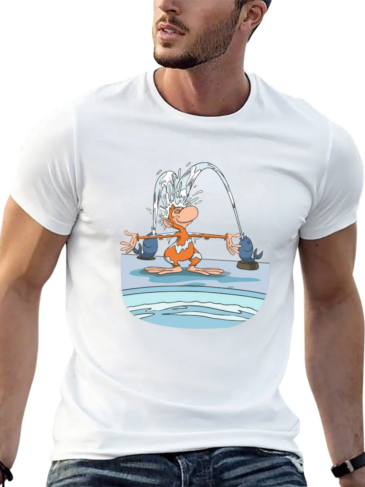 Fun Cartoon Monkey Graphic T-Shirt product image 12