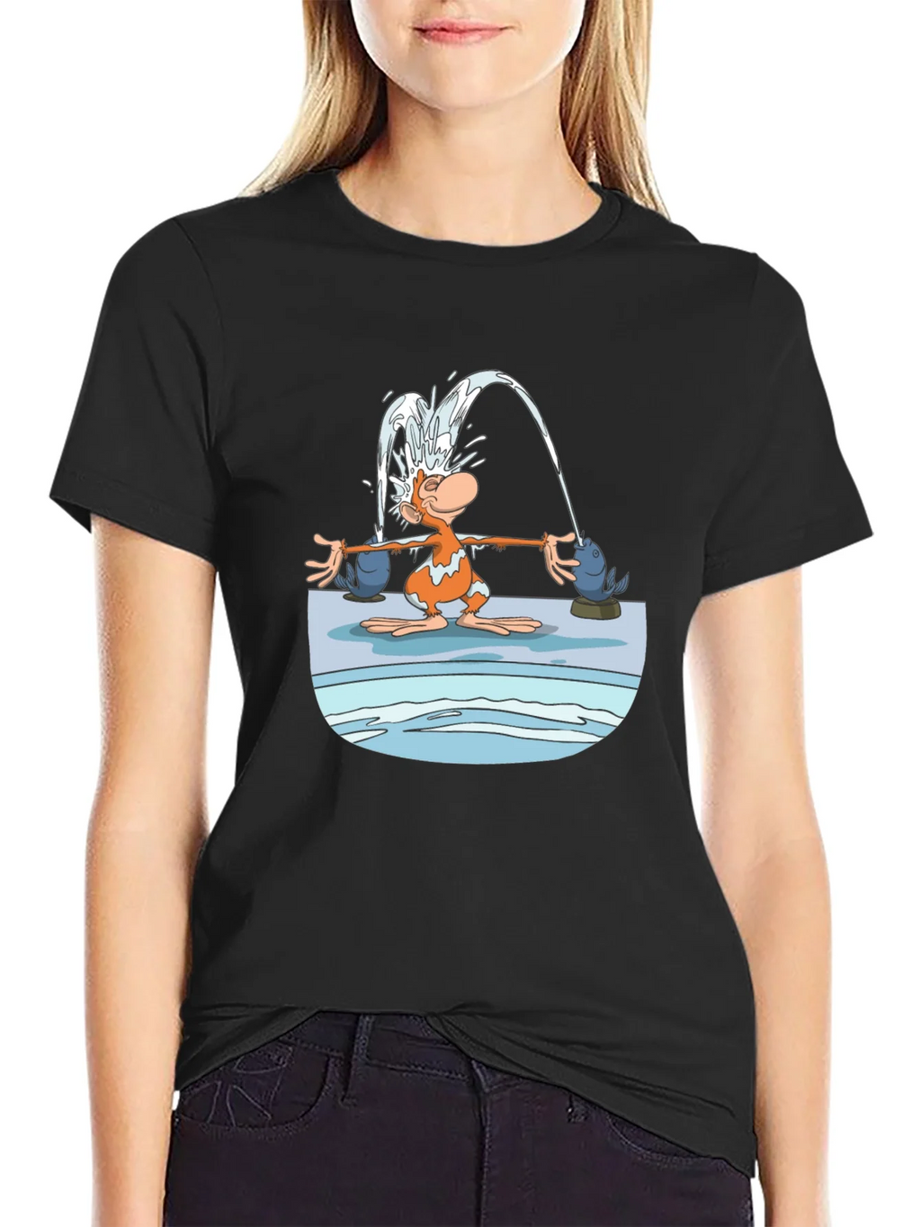 Fun Cartoon Monkey Graphic T-Shirt product image 2
