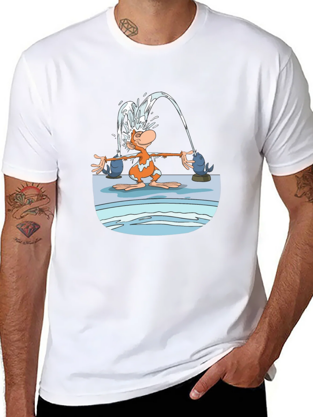 Fun Cartoon Monkey Graphic T-Shirt product image 7