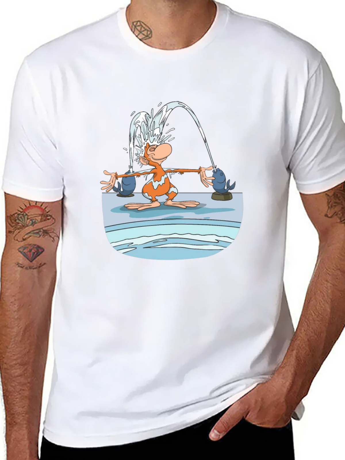 Fun Cartoon Monkey Graphic T-Shirt product image 7