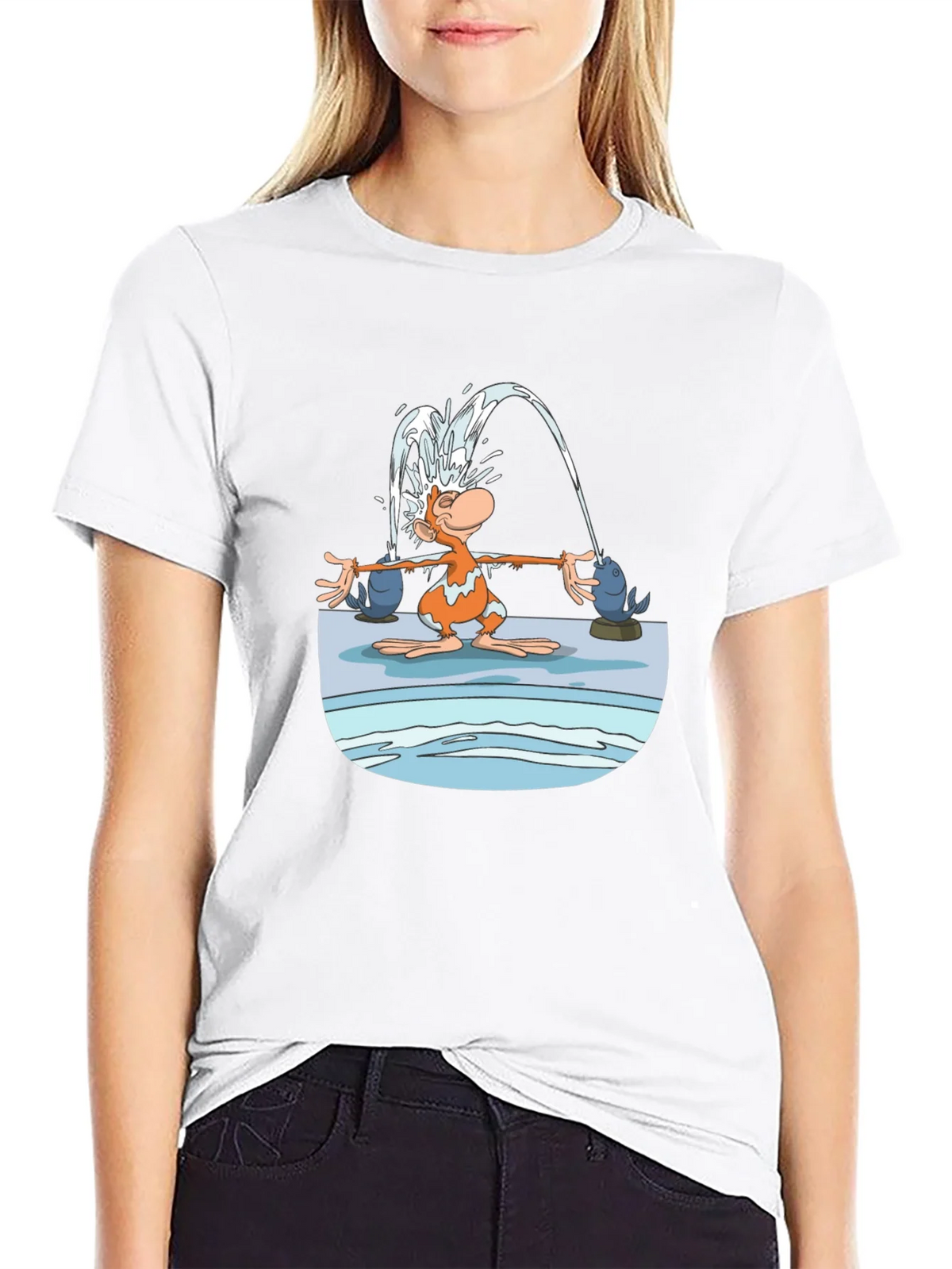 Fun Cartoon Monkey Graphic T-Shirt product image 8