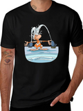 Fun Cartoon Monkey Graphic T-Shirt product image 1