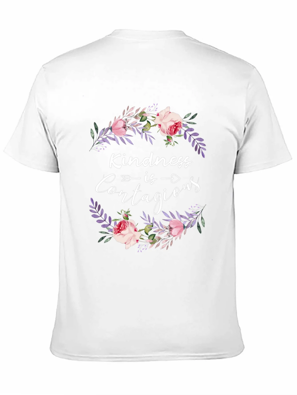 Kindness Contagious Floral Wreath Graphic Tee product image 8