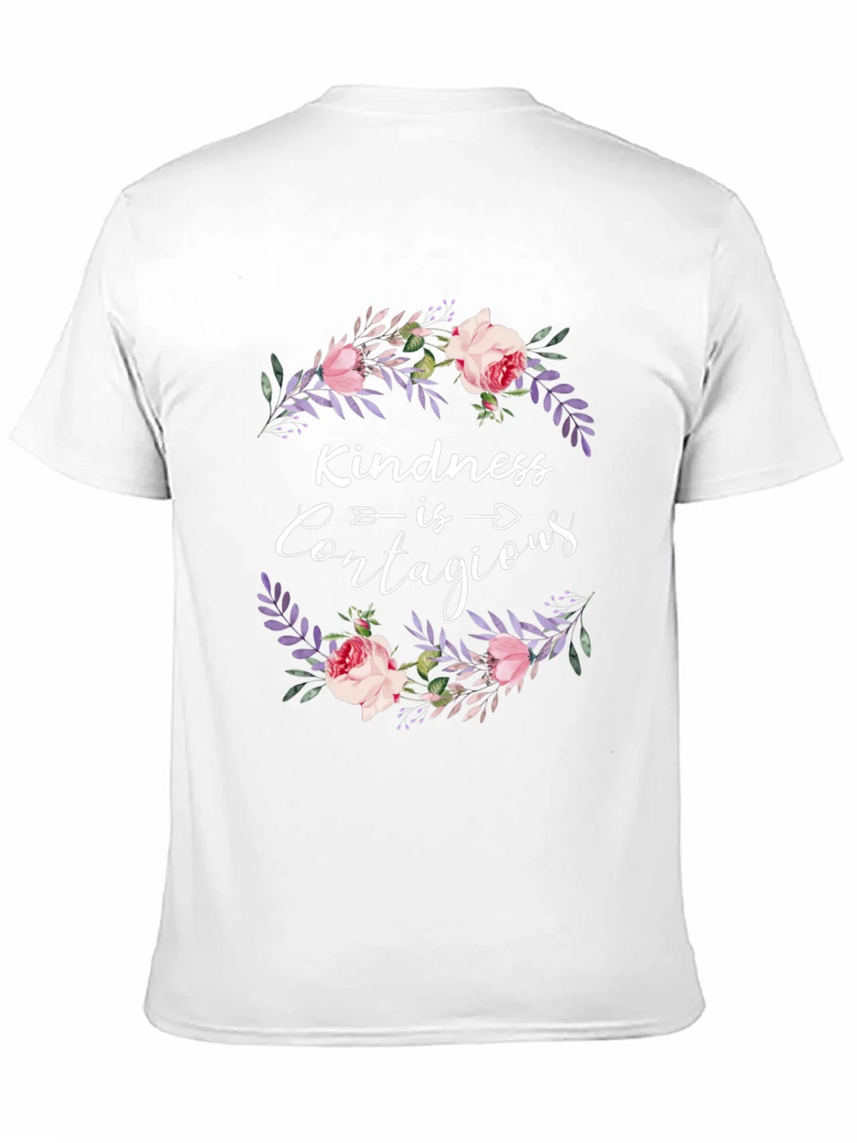 Kindness Contagious Floral Wreath Graphic Tee product image 8
