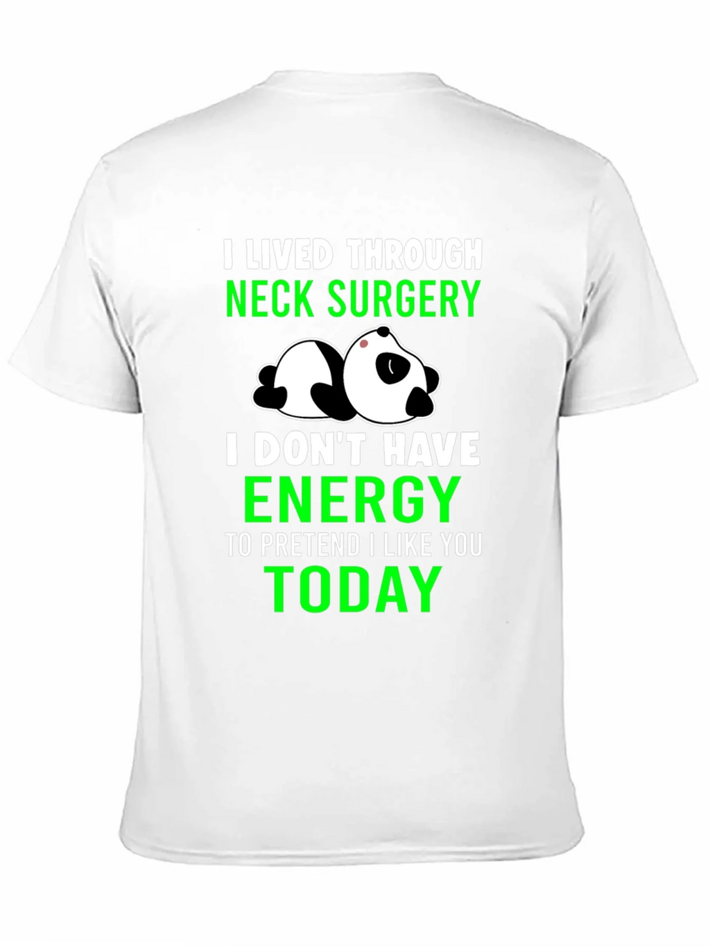 Neck Surgery Survivor Panda T-Shirt product image 8