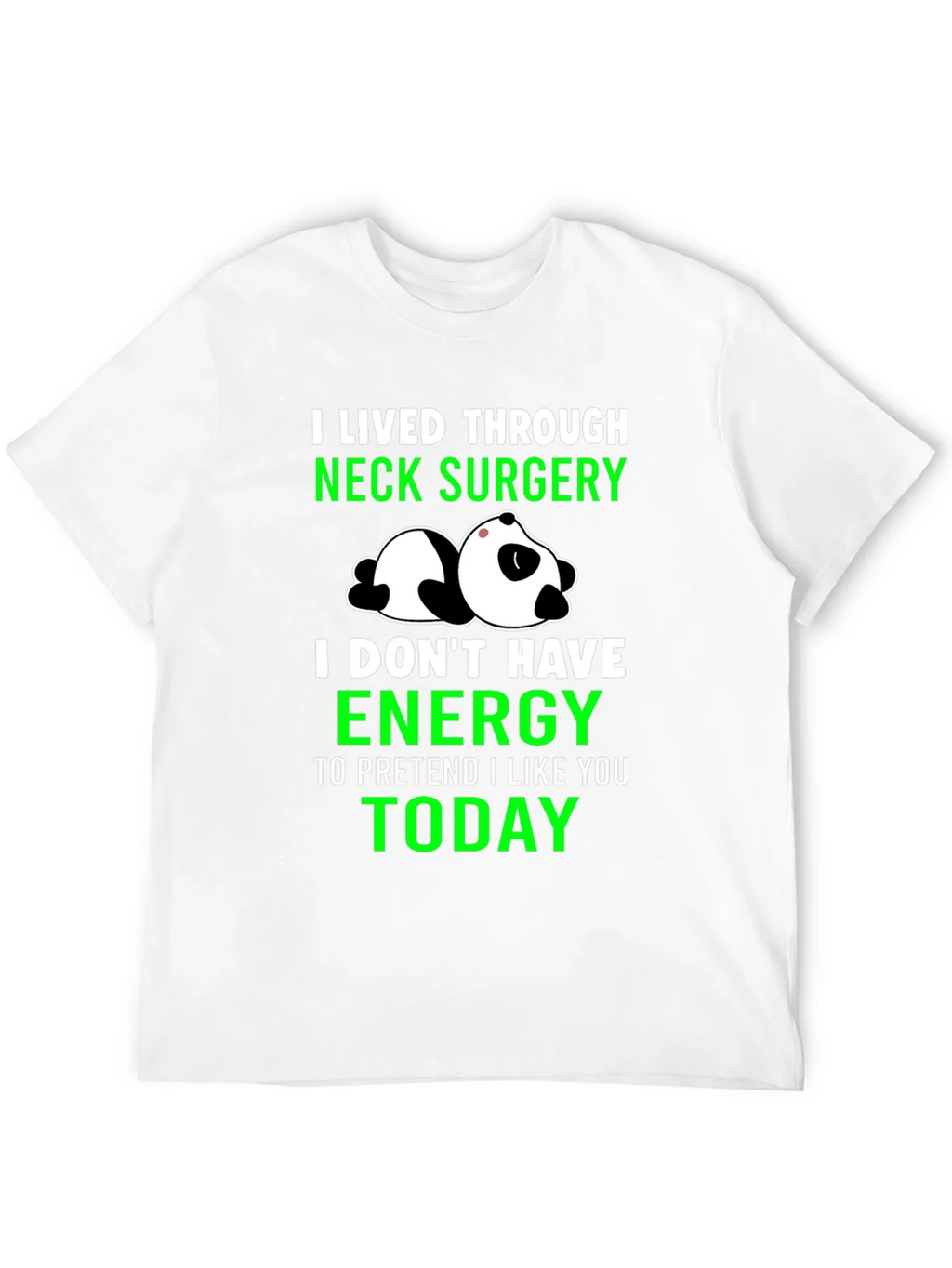 Neck Surgery Survivor Panda T-Shirt product image 9