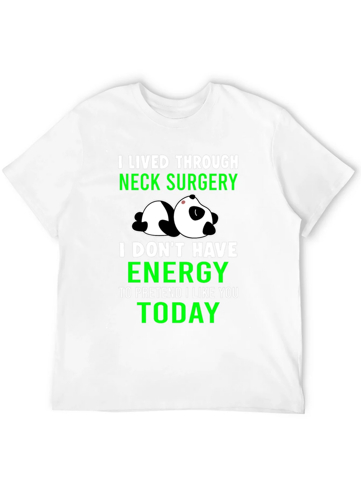 Neck Surgery Survivor Panda T-Shirt product image 9