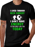 Neck Surgery Survivor Panda T-Shirt product image 1
