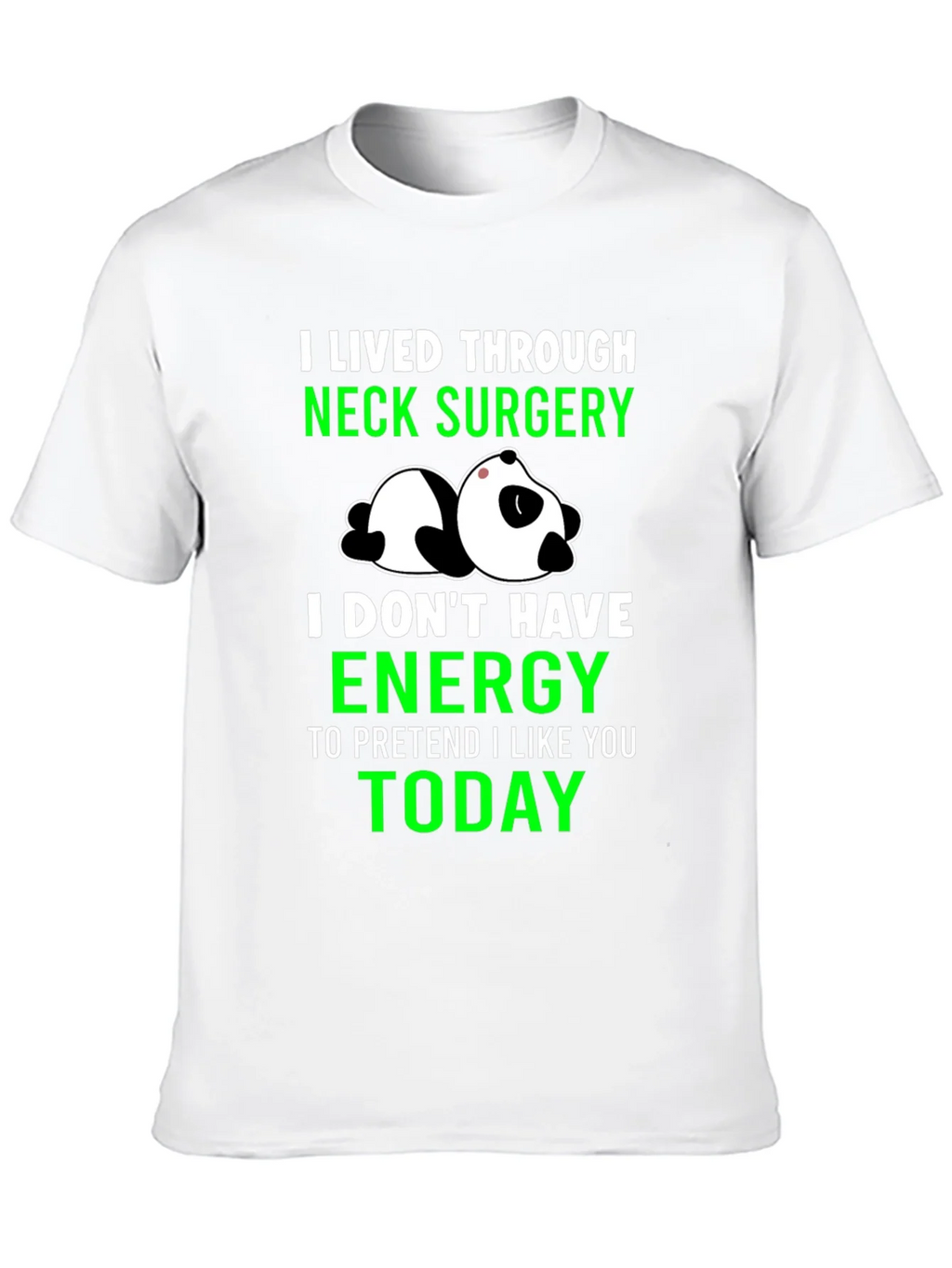 Neck Surgery Survivor Panda T-Shirt product image 7