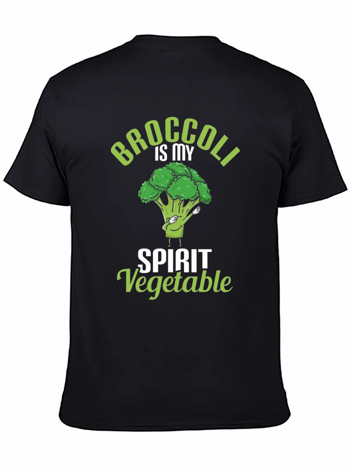 Broccoli is My Spirit Vegetable Black T-Shirt product image 4
