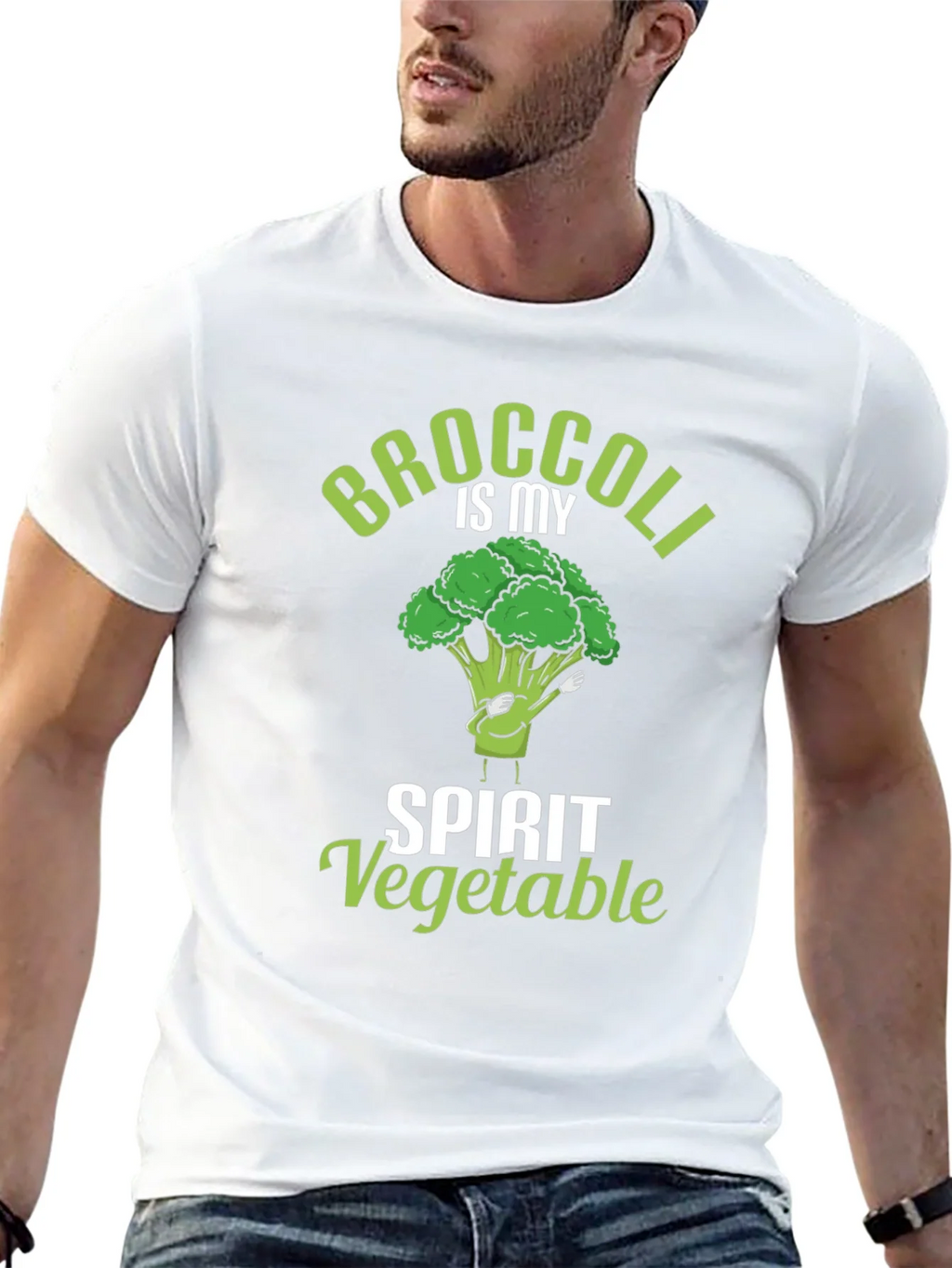 Broccoli is My Spirit Vegetable Black T-Shirt product image 12