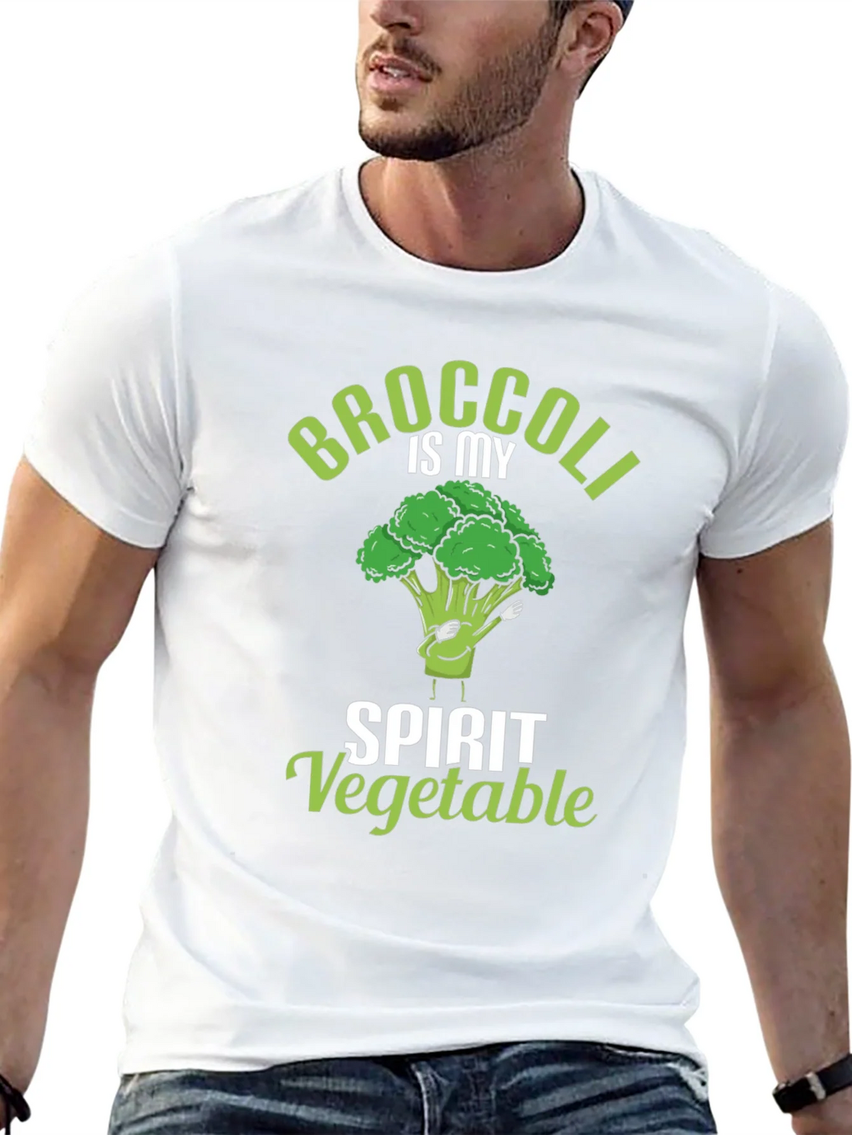 Broccoli is My Spirit Vegetable Black T-Shirt product image 12