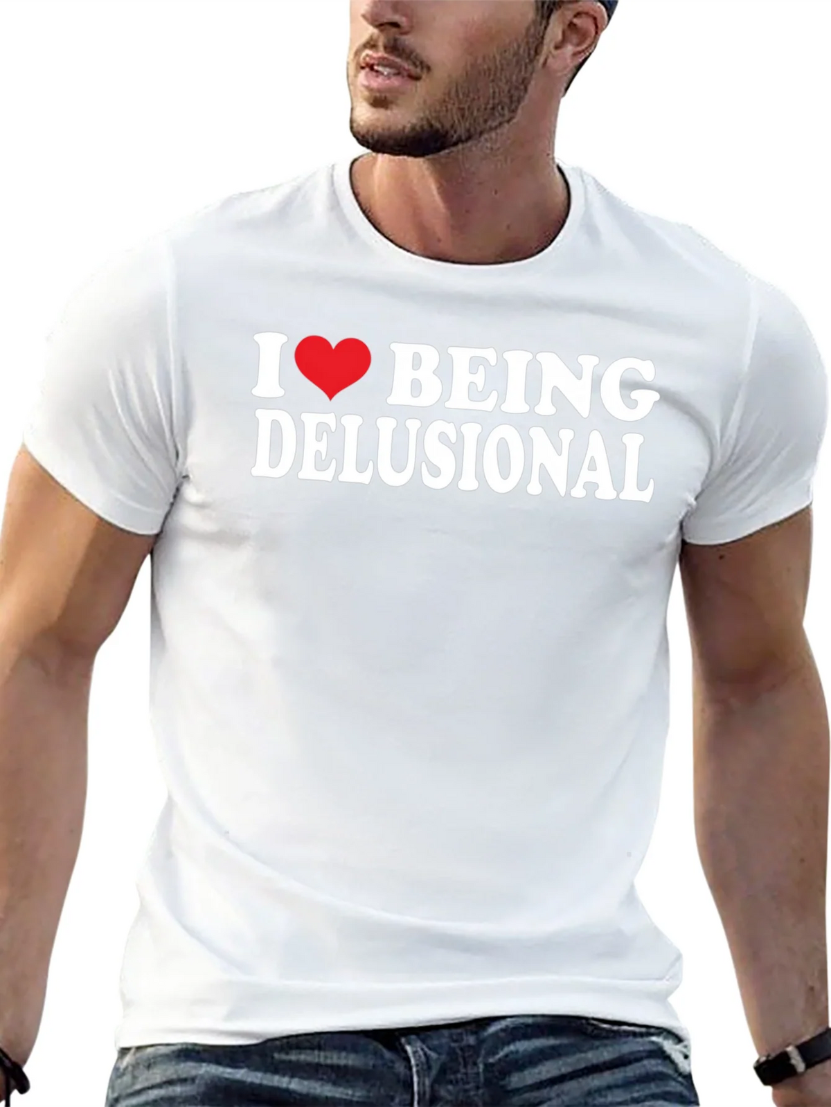 I Heart Being Delusional T-Shirt - Funny Sarcastic Tee product image 12