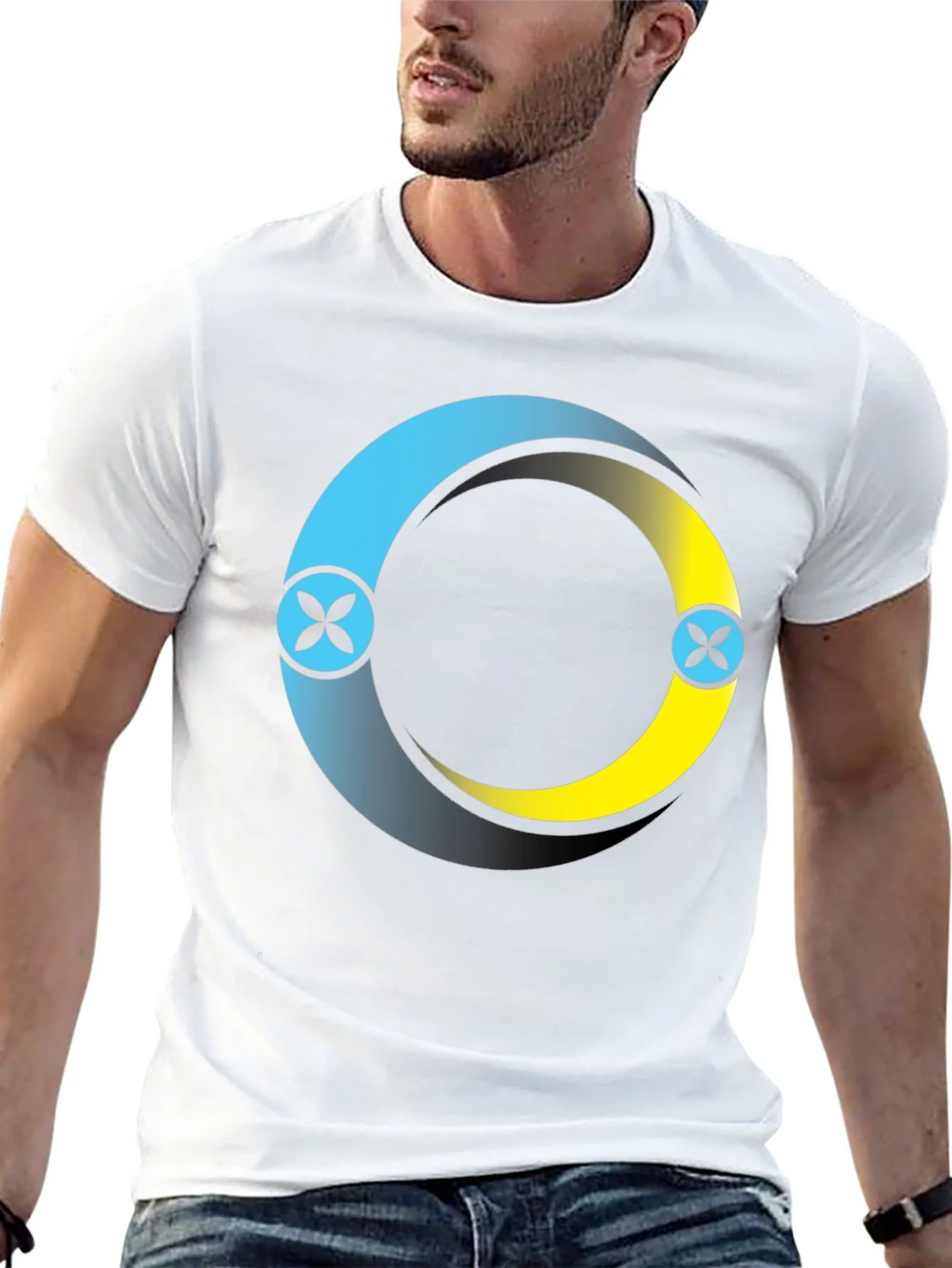 Circle Logo Black T-Shirt: Modern Casual Style product image 9