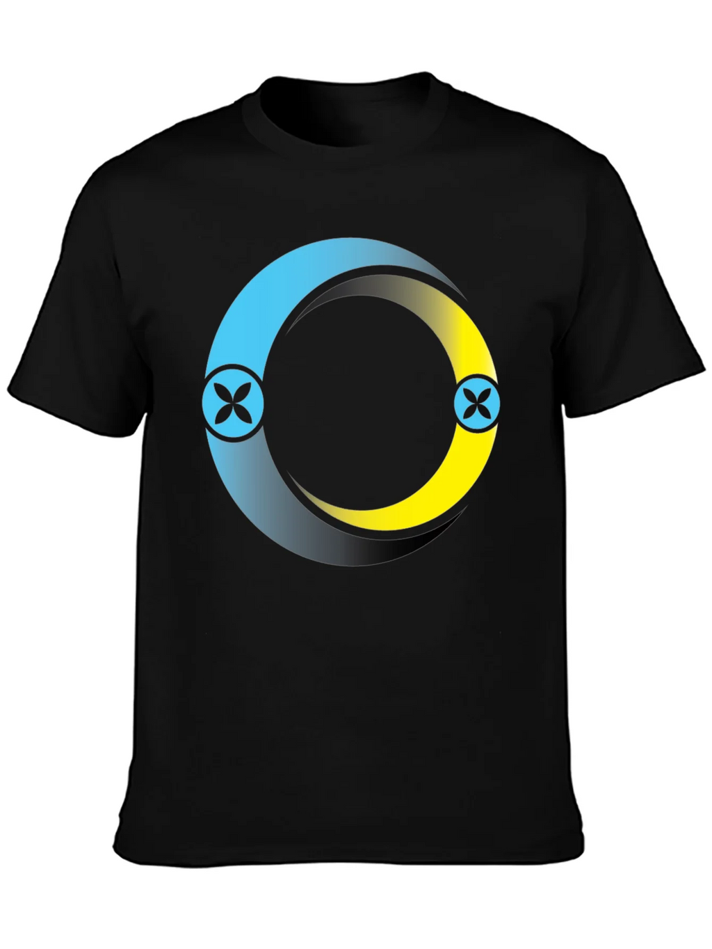 Circle Logo Black T-Shirt: Modern Casual Style product image 2