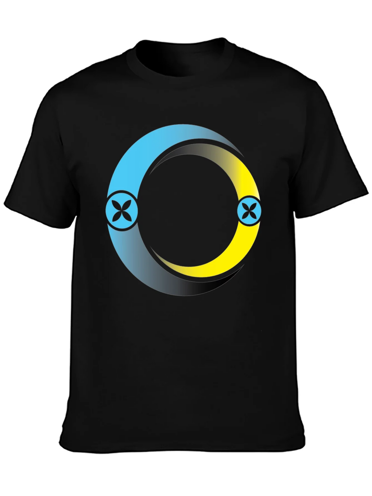 Circle Logo Black T-Shirt: Modern Casual Style product image 2