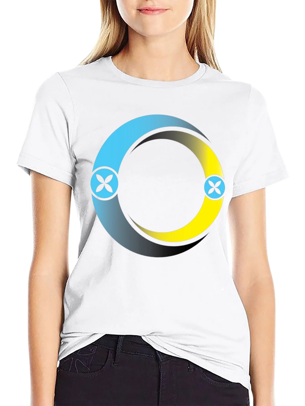 Circle Logo Black T-Shirt: Modern Casual Style product image 6