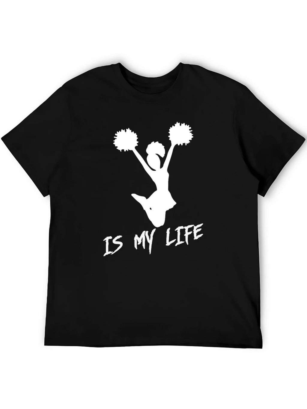 Cheerleader Is My Life T-Shirt - Black product image 5