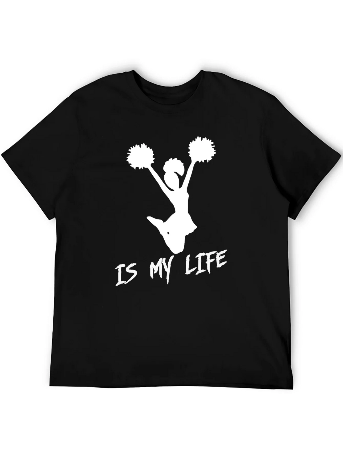 Cheerleader Is My Life T-Shirt - Black product image 5