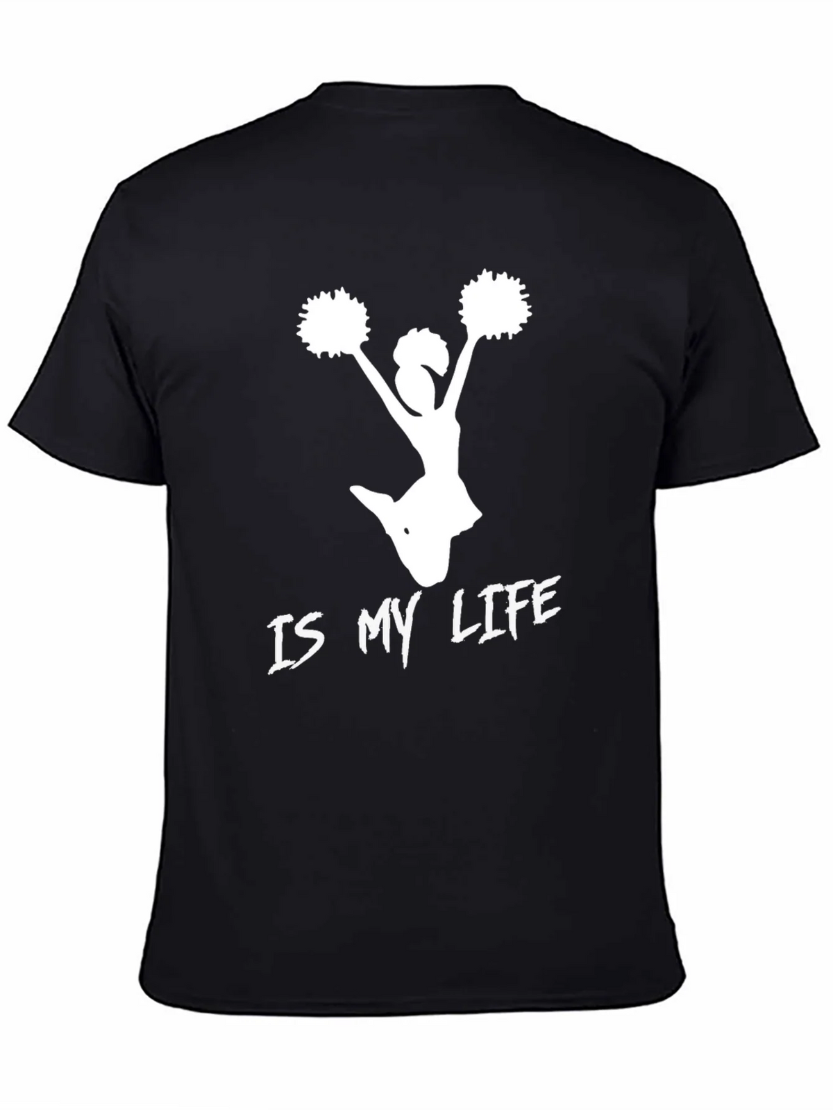 Cheerleader Is My Life T-Shirt - Black product image 4
