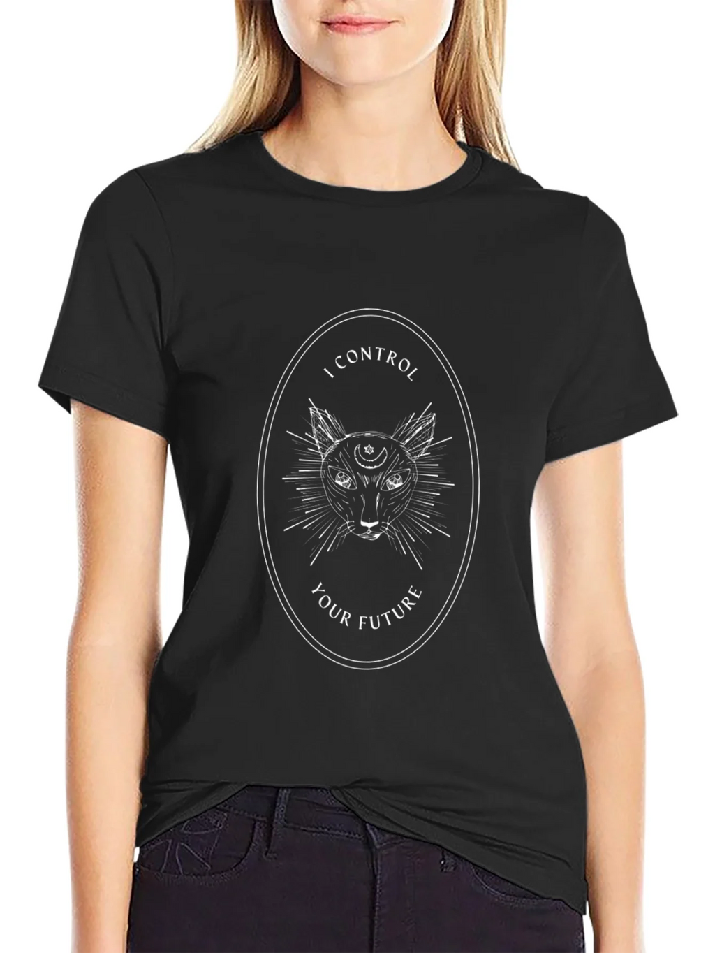 Mystic Cat Graphic Tee - Control Your Future product image 2