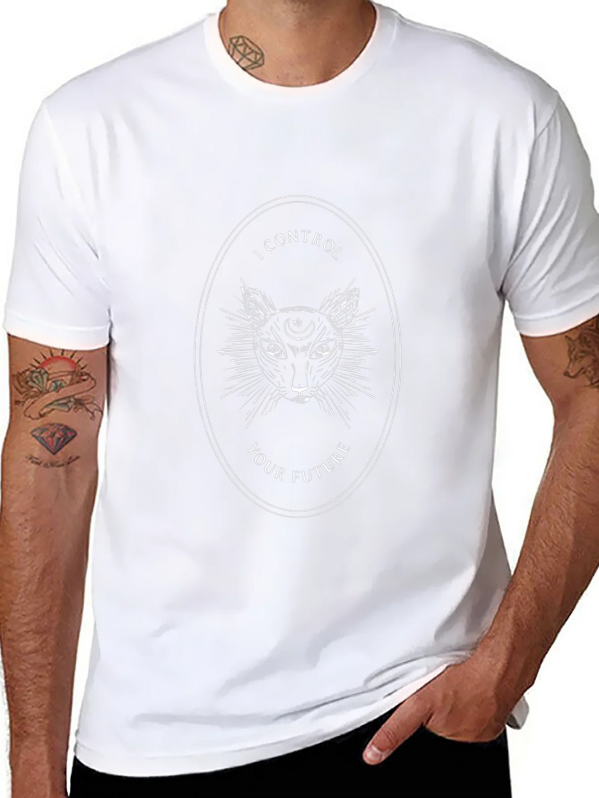 Mystic Cat Graphic Tee - Control Your Future product image 6