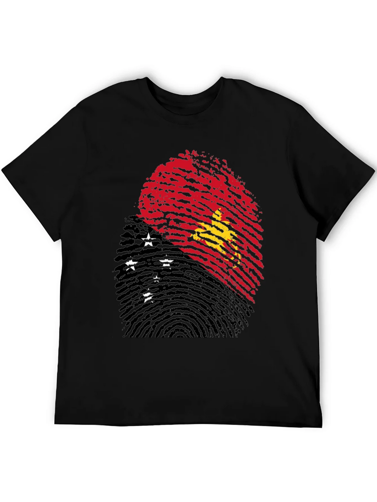 Papua New Guinea Flag Fingerprint T-Shirt product image 2