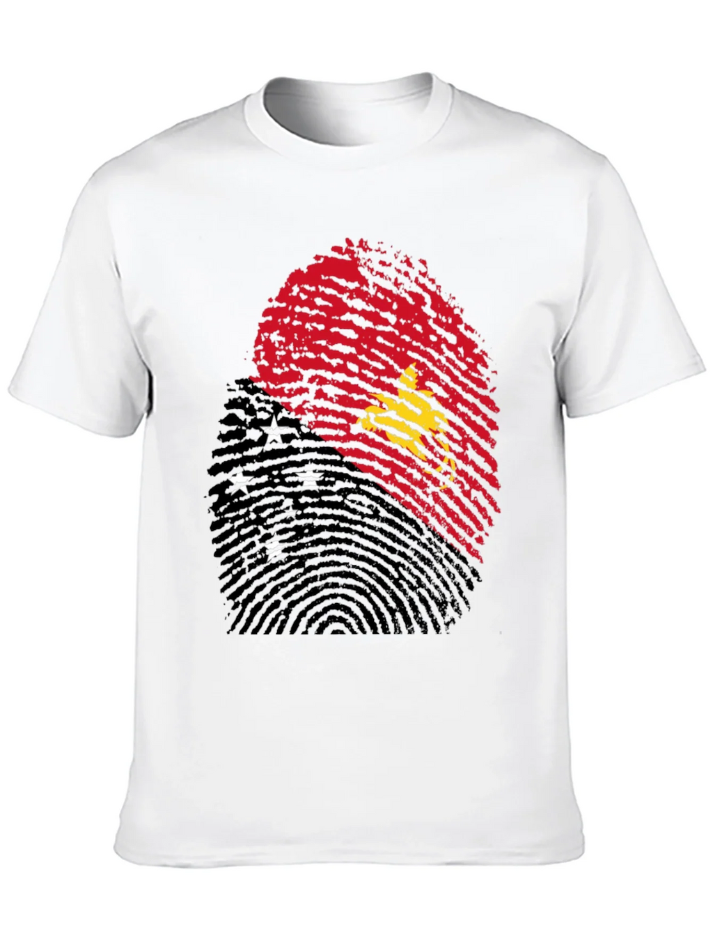 Papua New Guinea Flag Fingerprint T-Shirt product image 6