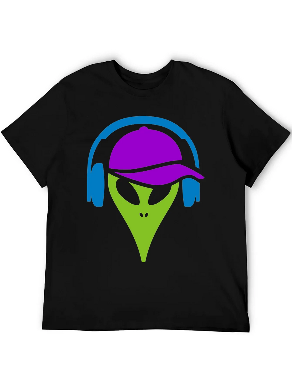 Cool Alien with Headphones Graphic Tee product image 5