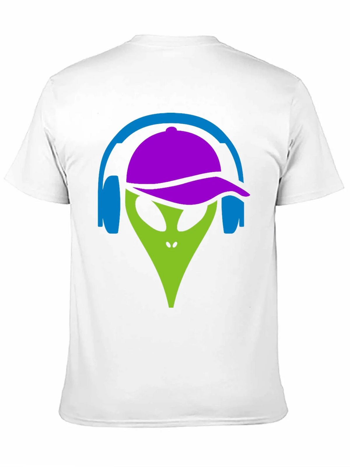 Cool Alien with Headphones Graphic Tee product image 10